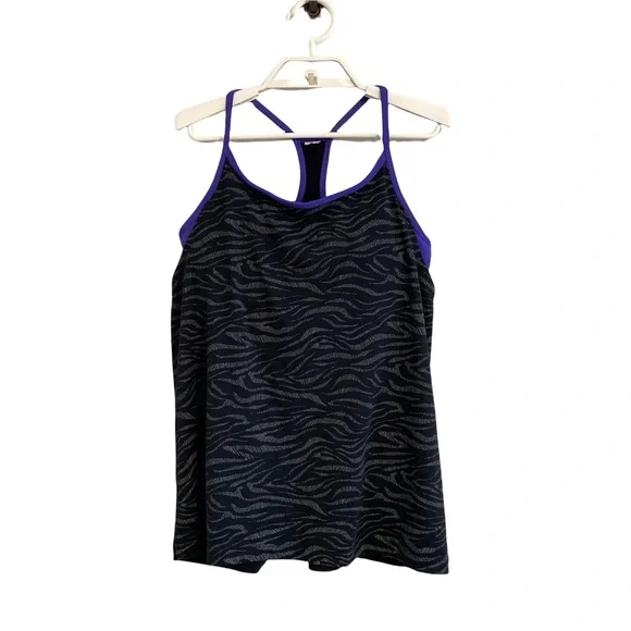 Fabletics Norwalk Tank Purple and Black - Picture 2 of 9